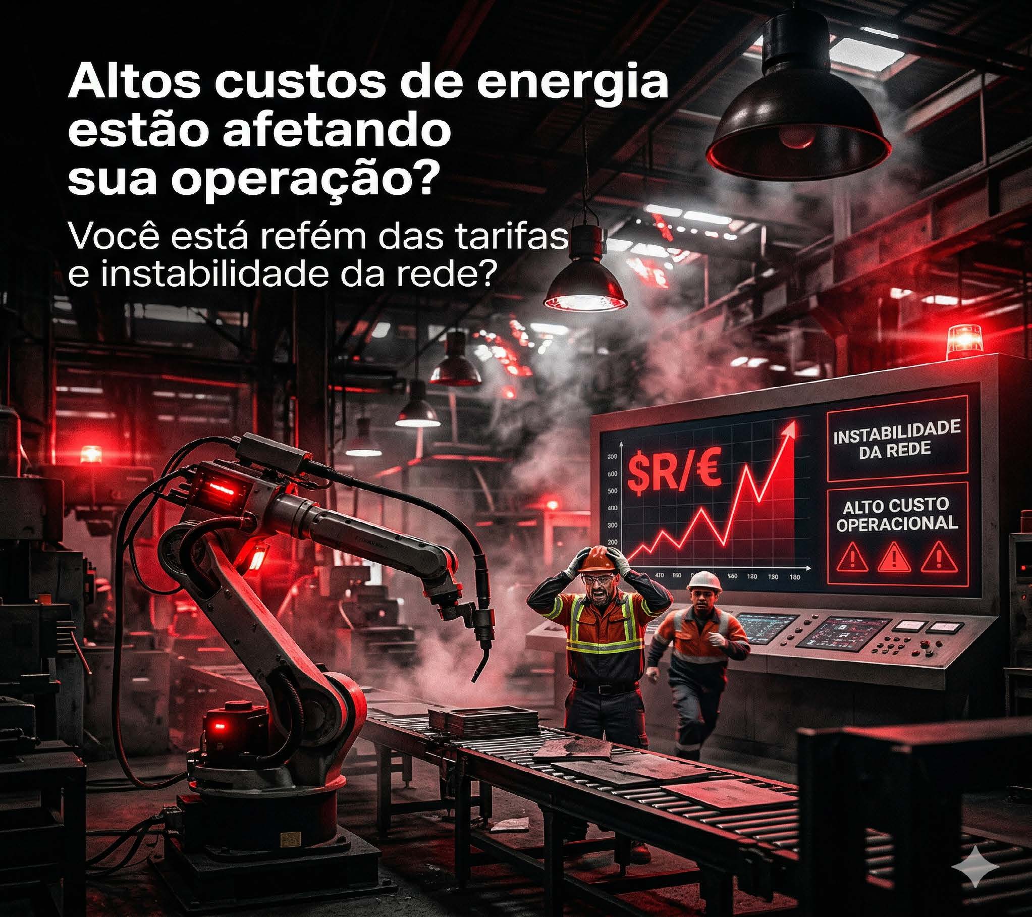 Altos custos de energia